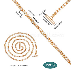Manici per borse in catena di grano in lega di zinco&nbsp;FIND-WH0042-95G