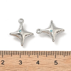 Ciondoli in strass in acciaio inossidabile 304&nbsp;STAS-L308-04C-P