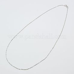 925 collier en argent sterling avec chaîne en corde&nbsp;STER-E007-2D