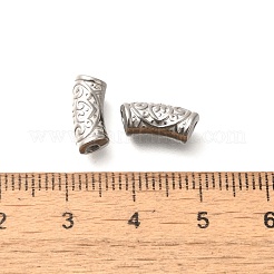 Gebogene Rohrperlen aus Edelstahl 304&nbsp;STAS-I321-25P