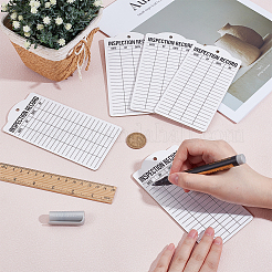 Doppelseitige Etiketten aus Papier für Sicherheitsaufzeichnungen zur täglichen Inspektion mit Loch zum Aufhängen&nbsp;LS-DIY-WH0723-033B