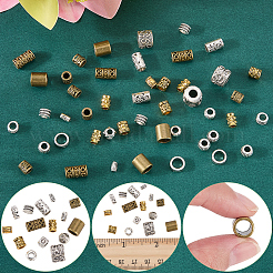 150 Stück 15 Stile Perlen aus Zinklegierung im tibetischen Stil&nbsp;FIND-SC0019-98