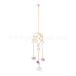 Campanillas de viento de aurora de cristal colgantes&nbsp;HJEW-Z003-01