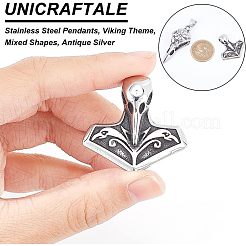 2 pendentif en acier inoxydable chirurgical 316 de style 2&nbsp;STAS-UN0039-75