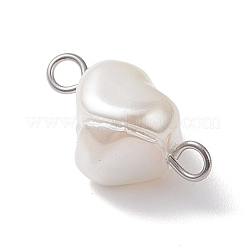 Galvanisierte Muschelperlen-Nuggets-Verbinder&nbsp;PALLOY-JF04646-02