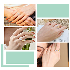 1 Stück Messing Emaille Gänseblümchen Fingerring für Damen&nbsp;RJEW-LP0001-35