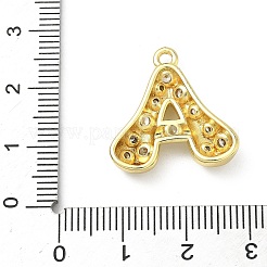 Pendenti in zirconi cubici trasparenti in micro pavè di ottone&nbsp;KK-I476-02G-A