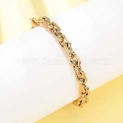 Bracelets à chaîne en acier inoxydable 304 pour femmes et hommes&nbsp;BJEW-F529-04G