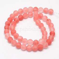 Chapelets de perles en verre de quartz de cerise&nbsp;G-D684-12mm