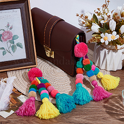 Die Farben der kleinen Pompons sind zufällig&nbsp;KEYC-WH20004-01C