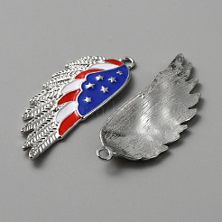 Emaille-Anhänger aus Legierung zum Unabhängigkeitstag&nbsp;ENAM-WH0061-41A