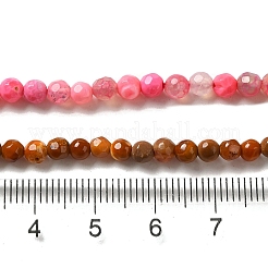 Naturbrand Knistern Achat Perlen Stränge&nbsp;G-G588-4mm-M