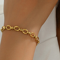 Minimalistische ovale Gliederkettenarmbänder aus Edelstahl für Damen&nbsp;VK7404