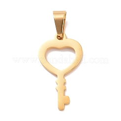 Pendentifs en acier inoxydable 304 avec placage sous vide PVD&nbsp;STAS-D188-05G