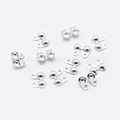 925 Sterling Silber Perle Spitzen Knoten Abdeckungen&nbsp;STER-K167-001S