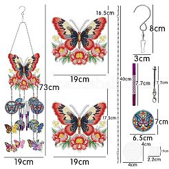 DIY Diamantmalerei Schmetterling Sonnenfänger Windspiel Kits&nbsp;PW-WG14800-01
