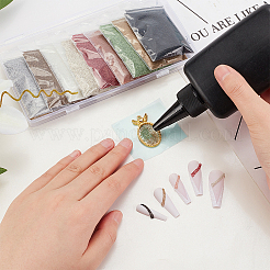 200 g 10 Farben Nailart Glas Mini Kugelperlen&nbsp;SEED-OC0001-06