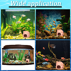 Adornos de cerámica para casa de escondite de camarones y peces&nbsp;AJEW-GF0014-49