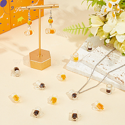 24 pièces 2 couleurs pendentifs en résine&nbsp;RESI-SC0006-72