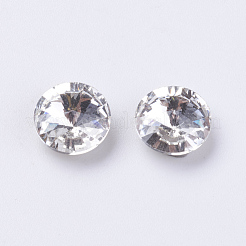 Verre k9 pointu en strass&nbsp;RGLA-E012-6mm-001