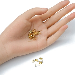 20 pièce de boucles d'oreilles à tige en acier inoxydable 304&nbsp;STAS-YW0001-42D