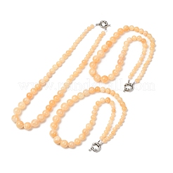 Jade jaune naturel diplômé colliers de perles&nbsp;GG-CBAA808-01P