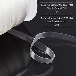 2 rouleau de ruban élastique plat en TPU (polyuréthane thermoplastique) de 2 styles&nbsp;EW-NB0001-06