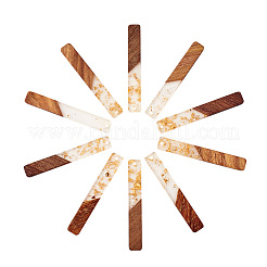 Grandes colgantes de resina y madera de nogal&nbsp;RESI-TAG0001-02