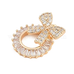 Laiton zircone cubique avec pendentifs en verre&nbsp;KK-Q026-23G