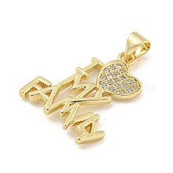 Laiton plaqué rack avec pendentif en zircone cubique&nbsp;KK-P270-12G