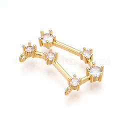 Pendentifs avec zircon cubiques à micro-pavés en laiton&nbsp;KK-N261-120A-G