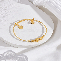 1 bracelet réglable en laiton pour femme&nbsp;BJEW-LP0003-40