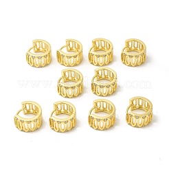 Aretes de aro gruesos con hexágono hueco y circonita cúbica&nbsp;EJEW-E270-17G
