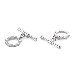 Fermagli a ginocchiera in zircone chiaro micro pavè di ottone&nbsp;KK-S356-500P-NF