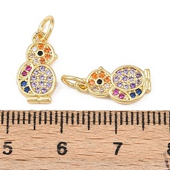 Pendentifs avec zircon cubiques à micro-pavés en laiton&nbsp;KK-G544-43G