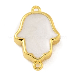 Gestell Beschichtung Messing Emaille Religion Hamsa Hand Stecker Charms&nbsp;KK-A234-020-G