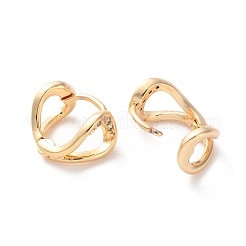 Pendientes de aro de latón chapado en bastidor&nbsp;EJEW-S241-24G