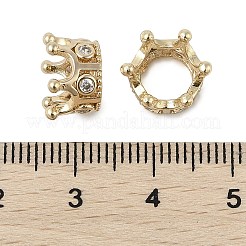 Messing Mikro ebnen Zirkonia European Beads&nbsp;KK-K297-39KCG