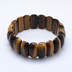 Natürlichen Tigerauge Perlen Stretch-Armbänder&nbsp;BJEW-I265-B03