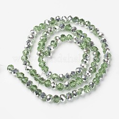 Placcare trasparente perle di vetro fili&nbsp;X-EGLA-A034-T6mm-M06