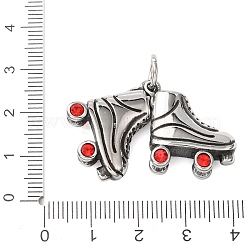 Colgantes de rhinestone de acero inoxidable 304&nbsp;STAS-P443-02AS