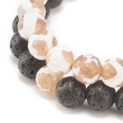 Set di braccialetti di perline dzi mala in stile 2 pz 2&nbsp;BJEW-JB08316
