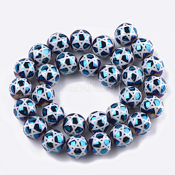 Chapelets de perles en verre électroplaqué&nbsp;EGLA-T012-03A