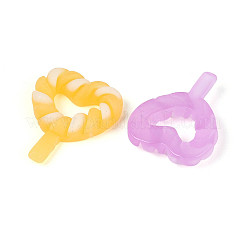 Leuchtende und mattierte transparente Harzcabochons&nbsp;RESI-T026-09M