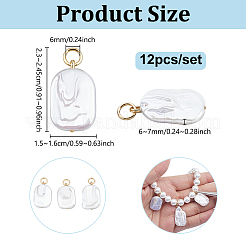 12 Stück Anhänger aus natürlicher Keshi-Perle&nbsp;PALLOY-NB00019