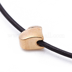Bracciali cordone in pelle vacchetta regolabile&nbsp;BJEW-JB04373-04