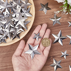 120 pz 6 stili di pendenti in ferro e decorazioni espositive&nbsp;AJEW-GF0012-14