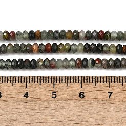 Natürliche afrikanische Heliotrop Perlen Stränge&nbsp;G-S388-A02-3x4mm