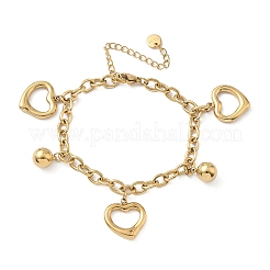 Charm-Armbänder aus 304 Edelstahl für Damen&nbsp;BJEW-G750-02B-G