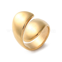 Ionenplattierung (IP) 304 Edelstahl glatter Bandwickel-Manschettenring&nbsp;RJEW-L103-01-G